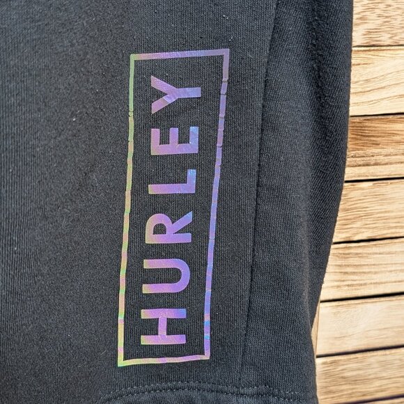 Hurley Black Shorts with Logo Size Med - Picture 2 of 9